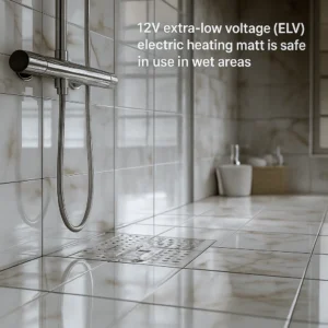 warmset wetroom walk in shower tray heating mat 12v 150w electric uk seller fast