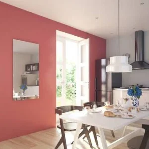 far infrared heating mirror panel frameless designer radiator 500w 120cm x 40cm